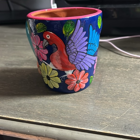 Terra cotta Taza Panchito mug hand painted - Picture 2 of 5